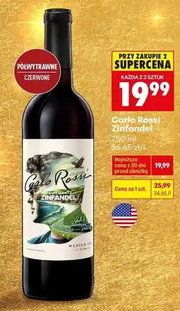 Biedronka Carlo Rossi Zinfandel oferta