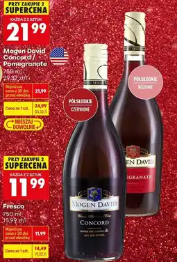 Biedronka Mogen David Concord / Pomegranate 750 ml oferta