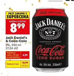 Biedronka Jack Daniel's & Coca-Cola Zero Sugar oferta
