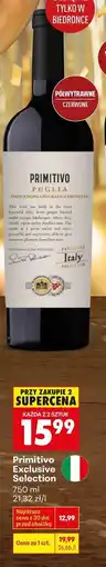 Biedronka Primitivo Exclusive Selection oferta