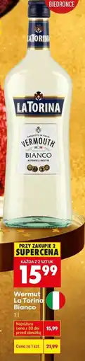 Biedronka Wermut La Torina Bianco oferta