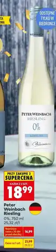 Biedronka Peter Weinbach Riesling (0%, 750 ml) oferta