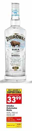 Biedronka Wódka Żubrówka Biała 40%, 700 ml oferta