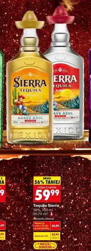 Biedronka Tequila Sierra (Reposado, Blanco) oferta