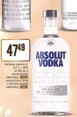 Dino Wódka Absolut 0,7L 40% oferta