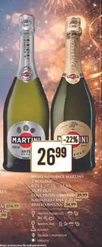 Dino Martini Asti Wino Musujące 0,75 L oferta