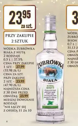 Dino Wódka Żubrówka Biała z nutą 0,5 l 37,5% oferta