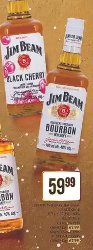 Dino Likier Whiskey Jim Beam 3 rodzaje (Black Cherry i inne) 0.7L oferta