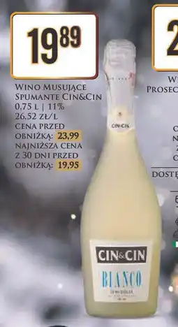 Dino Wino musujące Spumante Cin&Cin, 0.75L oferta