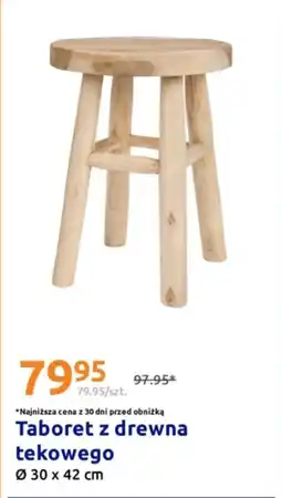 Action Taboret z drewna tekowego oferta