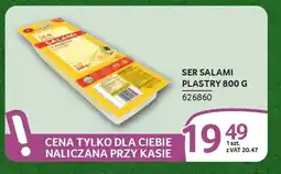 Selgros Ser salami plastry oferta