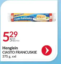 Eurocash Henglein Ciasto francuskie oferta