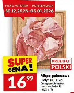 Twój Market Mięso gulaszowe indycze, 1 kg oferta