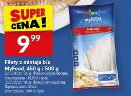 Twój Market Filety z mintaja b/s MyFood, 450 g / 500 g oferta