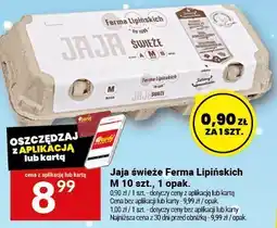 Twój Market Jaja świeże Ferma Lipińskich M 10 szt oferta