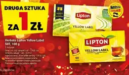 Twój Market Herbata Lipton Yellow Label 50T, 100 g oferta
