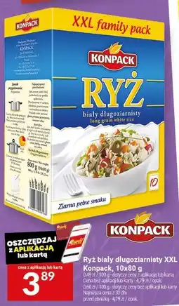 Twój Market Ryż biały długoziarnisty XXL Konpack, 10x80 g oferta