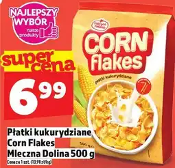 Topaz Płatki kukurydziane Corn Flakes Mleczna Dolina 500g oferta