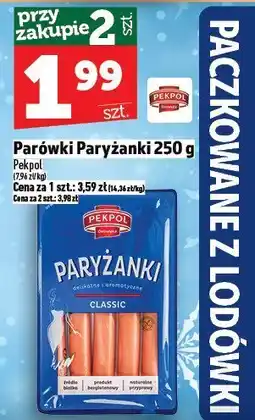 Topaz Parówki Paryżanki Pekpol 250 g oferta