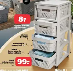 Netto Regał Infinity Curver (4 wysuwane kosze o poj. 11 l) oferta