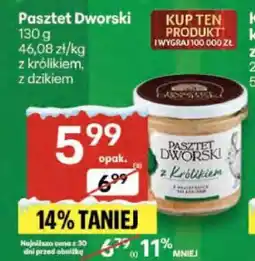 Delikatesy Centrum Pasztet Dworski z królikiem, z dzikiem oferta