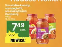 Delikatesy Centrum Sos słodko-kwaśny, sos spaghetti, sos meksykański Codzienny oferta