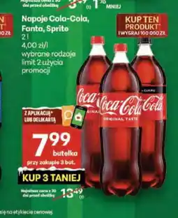 Delikatesy Centrum Napój Coca-Cola, Fanta, Sprite 2l oferta