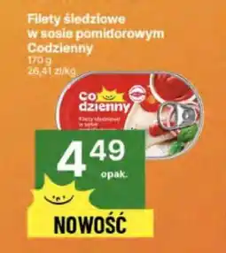 Delikatesy Centrum Filety śledziowe w sosie pomidorowym Codzienny 170 g oferta