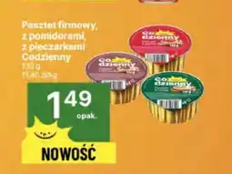Delikatesy Centrum Pasztet firmowy, z pomidorami, z pieczarkami Codzienny 130 g oferta