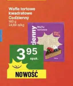 Delikatesy Centrum Wafle tortowe kwadratowe Codzienny 160 g oferta