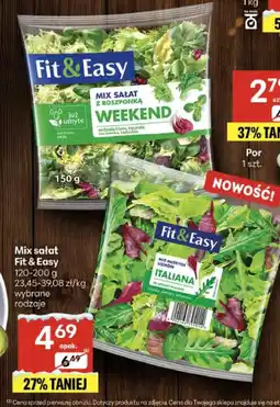 Delikatesy Centrum Mix sałat Fit & Easy z roszponką WEEKEND oferta