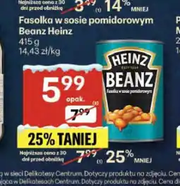 Delikatesy Centrum Fasolka w sosie pomidorowym Beanz Heinz oferta