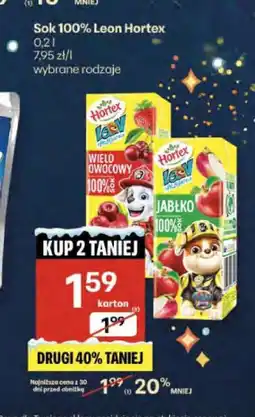 Delikatesy Centrum Sok 100% Leon Hortex (Jabłko/Wieloowocowy) oferta