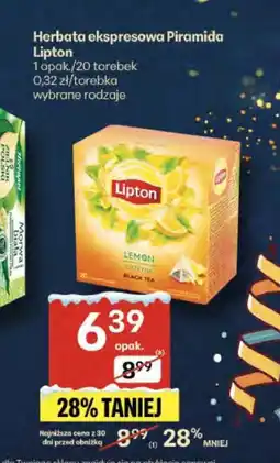 Delikatesy Centrum Herbata ekspresowa Piramida Lipton 1 opak./20 torebek oferta