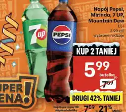 Delikatesy Centrum Napój Pepsi, Mirinda, 7UP, Mountain Dew oferta