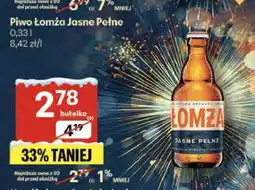Delikatesy Centrum Piwo Łomża Jasne Pełne 0,33l oferta