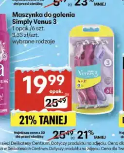 Delikatesy Centrum Simply Venus 3 Maszynka do golenia oferta