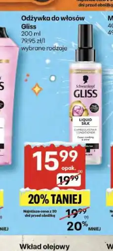 Delikatesy Centrum Gliss Odżywka do włosów 200 ml oferta