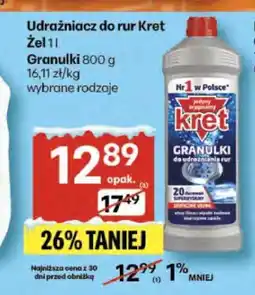 Delikatesy Centrum Kret Żel do udrażniania rur/Granulki oferta