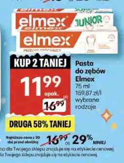 Delikatesy Centrum Elmex i Elmex Junior Pasta do zębów oferta