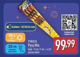 ALDI Zestaw rakiet pyro mix Pyroco oferta