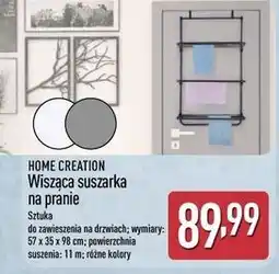 ALDI Suszarka na pranie wisząca 57 x 35 98 cm Home Creation oferta