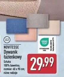 ALDI Dywanik łazienkowy scandi 60 x 90 cm Novitesse oferta
