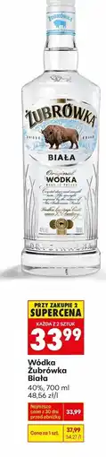 Biedronka Wódka Żubrówka Biała oferta