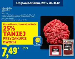 Lidl Tatar wołowy Sokołów/Łuków oferta