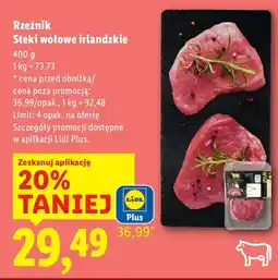 Lidl Steki wołowe irlandzkie Rzeźnik oferta