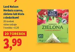 Lidl Herbata Lord Nelson czarna, zielona lub biała z dodatkami oferta