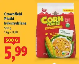 Lidl Płatki kukurydziane Crownfield oferta