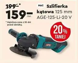 Biedronka Szlifierka kątowa 125 mm AGE-125-Li-20 V oferta