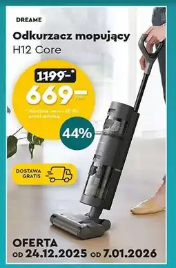 Biedronka Odkurzacz mopujący H12 Core oferta